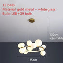 DecorBites™ Branching Bubbles Chandelier in Black and Gold for Modern Dining Room