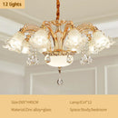 Modern gold crystal luxury ceiling chandelier for living room