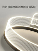 DecorBites™ LED Chandelier: Modern Luxur Ceiling Lighting for Living Room, Bedroom, Kitchen, Study