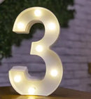 Decorative Letters Alphabet Letter LED Lights Luminous Number Lamp Night Light Wedding Proposal Party Baby Bedroom Decoration