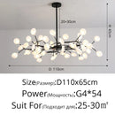 DecorBites™ LED Firefly Chandelier: Modern Nordic Ceiling Lights for Luxury Home Decor