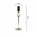DecorBites™ Crystal Glass Candlestick Holder - Elegant Home Décor Accessory