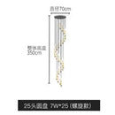 DecorBites™ Elegant LED Ring Chandelier for Living Room Bedroom Kitchen Staircase Lighting