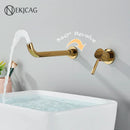 DecorBites™ Gold Basin Faucet: Single Handle, Hot & Cold Water, Matte Black Finish