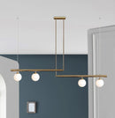DecorBites™ LED Linear Hanging Lamp for Home Modern Minimalist Living Room Chandelier