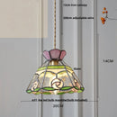 DecorBites™ Butterfly Glass Flower LED Pendant Lamp – Tiffany Style Adjustable Hanging Lamp