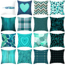 DecorBites™ Leaf Feather Cushion Covers Geometric Heart Print Pillowcase Home Decor