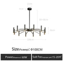DecorBites™ LED Ceiling Chandelier: Minimalist Nordic Home Lighting for Living Room, Bedroom, Dining Area