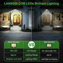 DecorBites™ 160COB Solar Outdoor Wall Lights Motion Sensor Remote Control Garden Street