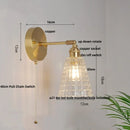 DecorBites™ Brass E27 LED Wall Sconce Pull Chain Switch Stair Light Fixtures