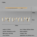 DecorBites™ Gold Irregular LED Pendant Lights for Modern Living & Dining Room Lighting
