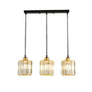 DecorBites™ Crystal Trio Pendant Light for Modern Spaces