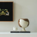DecorBites™ Irregular Grain Spherical Ceramic Vase for Home Decoration and Floral Arrangements