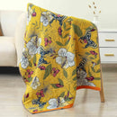 DecorBites™ Cotton Bath Towel - Boho Floral Design - Absorbent & Quick Dry - Large Size 80x160cm