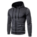 Men's Zip Up Hoodie – Polka Dot Pocket Sport Casual Sweatshirt