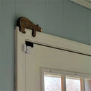 New Fun Animal Wooden Brown Bear Door Topper Decoration Door Frame Sculpture in Your Corner Creative Statue Home Art Wall Decor
