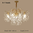 DecorBites™ Crystal Branch Chandelier: Modern Minimalist Luxury Lighting for Living Room and Bedroom
