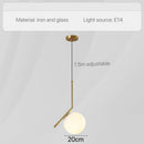 DecorBites™ Glass Pendant Lights: Modern Bedroom Bedside Chandeliers for Home Indoor Decor