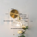 DecorBites™ Clear Glass LED Wall Light - Modern Nordic Design