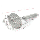 DecorBites™ Double-layer Stainless Steel Potato Masher & Food Crusher for Kitchen Vegetable Fruit