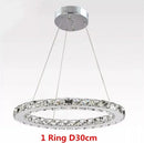 DecorBites™ Crystal LED Chandelier Pendant Light for Modern Luxury Living Dining Room Décor