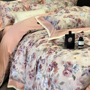 DecorBites™ 100S Egyptian Cotton Print Bedding Set for Queen King Ru Size