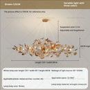 DecorBites™ Gingko Leaf Chandelier: Modern Luxury Art Decor for Home, Restaurant & Bar