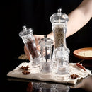 DecorBites™ Acrylic Manual Pepper Grinder | Transparent Salt and Spices Mill Shaker