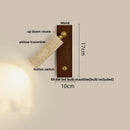 DecorBites™ Copper LED Wall Lamp: Modern Nordic Style Mirror Light with Travertine Switch