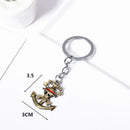 One Piece Keychain Luffy Ace Straw Hat Skull Logo Wanted Order Sanji Nami Robin Bag Keychain Character Toy Fan Gift