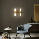 DecorBites™ Gold Brass Acrylic Wall Lamp with G9 Bulb for Bathroom and Bedroom Lighting