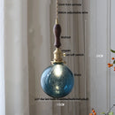 DecorBites™ Bubble Glass Ball LED Pendant Lamp with Copper Knob Switch - Nordic Modern Home Decor