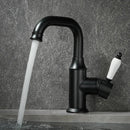 DecorBites™ Brushed Gold Basin Faucet Deck Mounted Sink Tap Hot Cold Chrome Brass