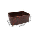 Breakfast Woven Storage Basket Picnic Basket Laundry Box Home Sundries Organizer Fruit Flower Storage Baskets Desktop Container