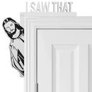 Jesus I Saw That Funny Jesus Door Hanger Funny Home Decor Creative Home Decor Jesus I Saw That I Over Wood Door Jesus Sign