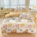 DecorBites™ Cotton Printed Bedding Set: Cozy, Breathable, All Seasons Comforter Set