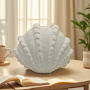 "DecorBites™ Ceramic Clam Shell Vase for Home Decor and Terrarium Arrangements"