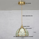 DecorBites™ Crystal Glass LED Pendant Lamp: Modern Nordic Style Hanging Light Fixture for Home Decor