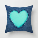 DecorBites™ Leaf Feather Cushion Covers Geometric Heart Print Pillowcase Home Decor