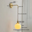 DecorBites™ Ceramic Copper LED Wall Lamp with Pull Chain Switch for Modern Style Interiors