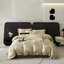 DecorBites™ Eucalyptus Fiber Bedding Set: Duvet Cover, Bed Sheet, Fitted Sheet, Pillowcases