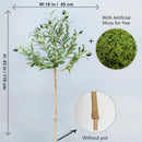 65-200CM Artificial Olive Plant tree High Branches Faux plant Plastic Leaf  Ornamental indoor Artificial Plant for Home Decor