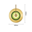 DecorBites™ Circular Green Copper Wall Lamp - Modern Nordic LED Decor for Living Room