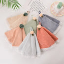 DecorBites™ Lace Dress Baby Hand Towel: Soft, Absorbent, and Cute for Kitchen & Bathroom