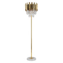 DecorBites™ Crystal Gold Floor Lamp for Bedroom & Living Room - Modern Luxury LED Light