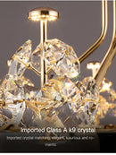 DecorBites™ Luxe Crystal Ceiling Chandelier - Elegant Home Decor Hanging Light for Living Room
