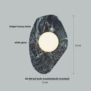 DecorBites™ Green Marble Stone LED Wall Sconce Lighting for Bedroom and Hallway