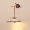 DecorBites™ Ceramic Wood LED Wall Sconce, Modern Adjustable Nordic Lamparas De Pared for Bedroom
