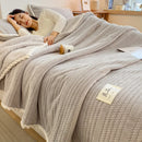 DecorBites™ Double Sided Jacquard Milk Velvet Blanket - Winter Warm Sofa Cover