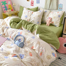 DecorBites™ Cloud Cotton Printed Bedding Sets | Super Soft Quilt Set for School Home Twin King